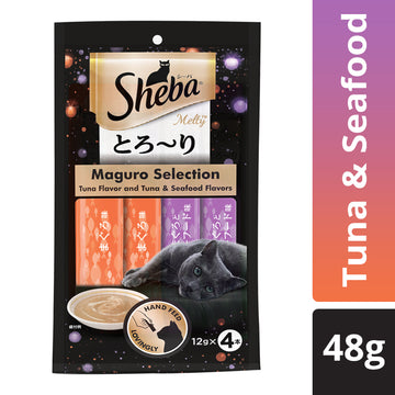 Sheba : Melty Maguro Selection Creamy Cat Treat – Tuna & Seafood Flavors
